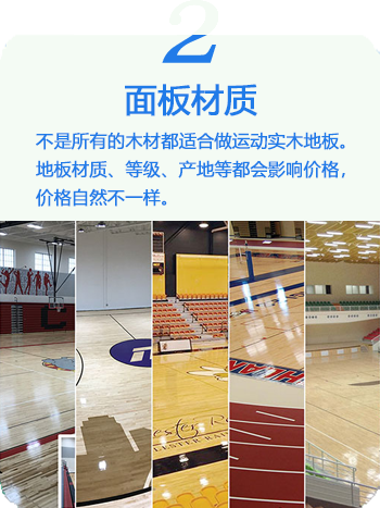 體育館木地板面板材質