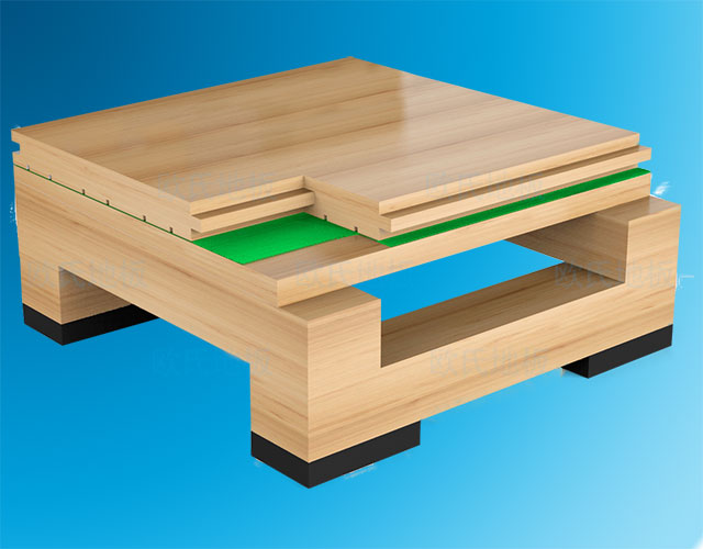 體育館木地板雙層龍骨結(jié)構(gòu)