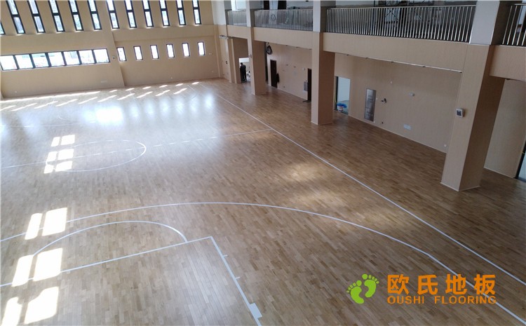 上海嘉定區小學體育館木地板案例