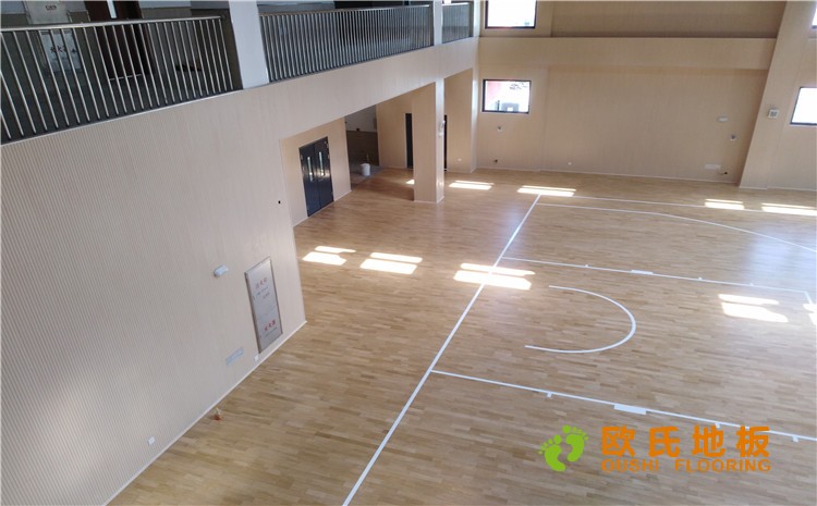 上海嘉定區小學體育館木地板案例