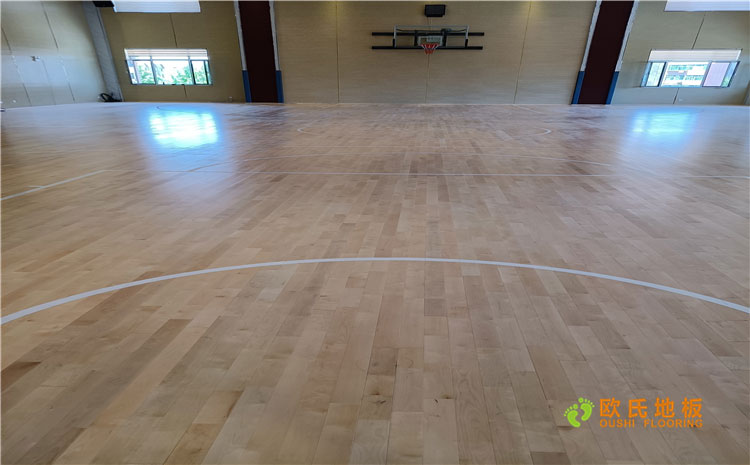 山東淄博潘莊某中學(xué)籃球館木地板項(xiàng)目